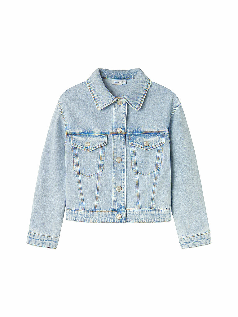 NAME IT Mädchen Jeansjacke NKFMILA hellblau | 104 von Kastner & Öhler DE/AT