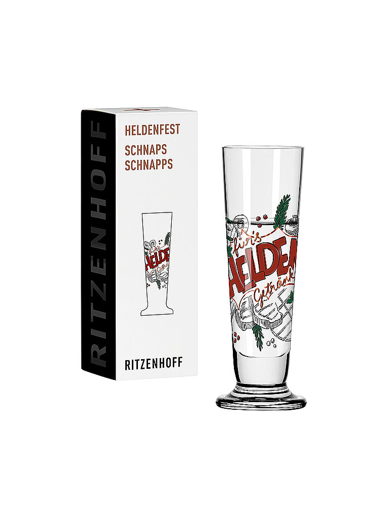 RITZENHOFF Heldenfest Schnapsglas 2022 #13 Henrike Stein bunt von Kastner & Öhler DE/AT