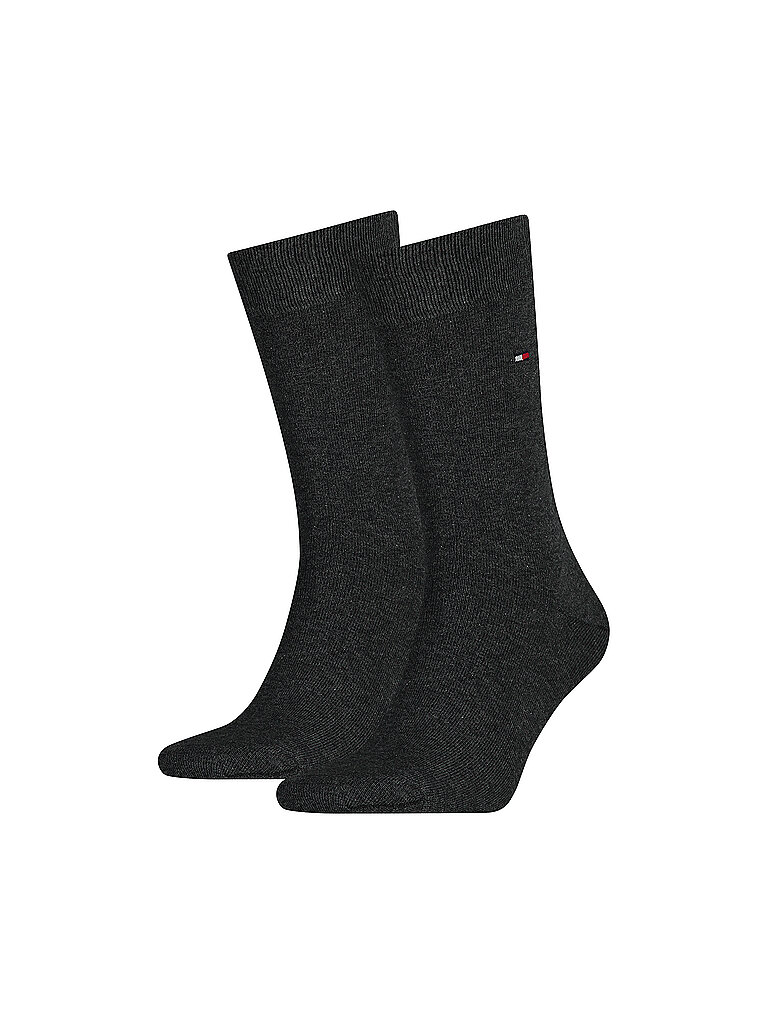 TOMMY HILFIGER Socken 2er-Pkg. anthracite mela grau | 47-50 von Kastner & Öhler DE/AT