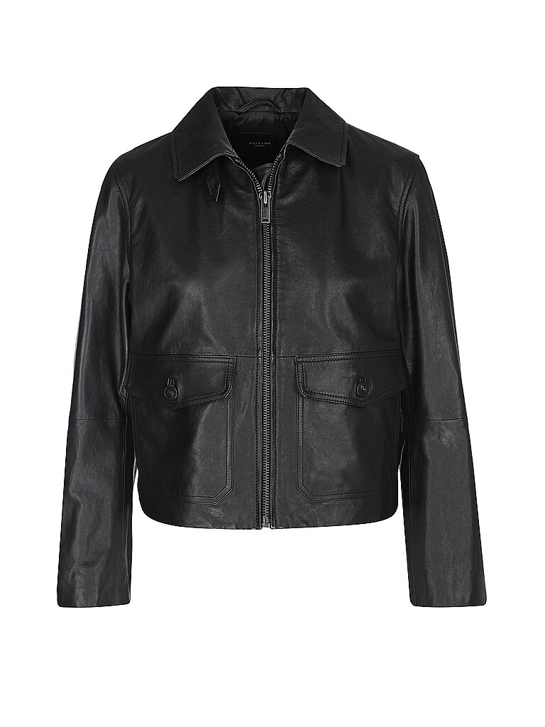 WEEKEND MAX MARA Lederjacke ALLER schwarz | 36 von Kastner & Öhler DE/AT