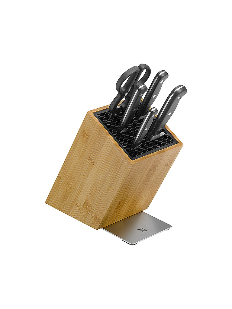 WMF Spitzenklasse Plus Messer Set mit FlexTec Messerblock 6-teilig Bambus braun WMF Spitzenklasse Plus Messer Set mit FlexTec Messerblock 6-teilig Bambus braun von Kastner & Öhler DE/AT