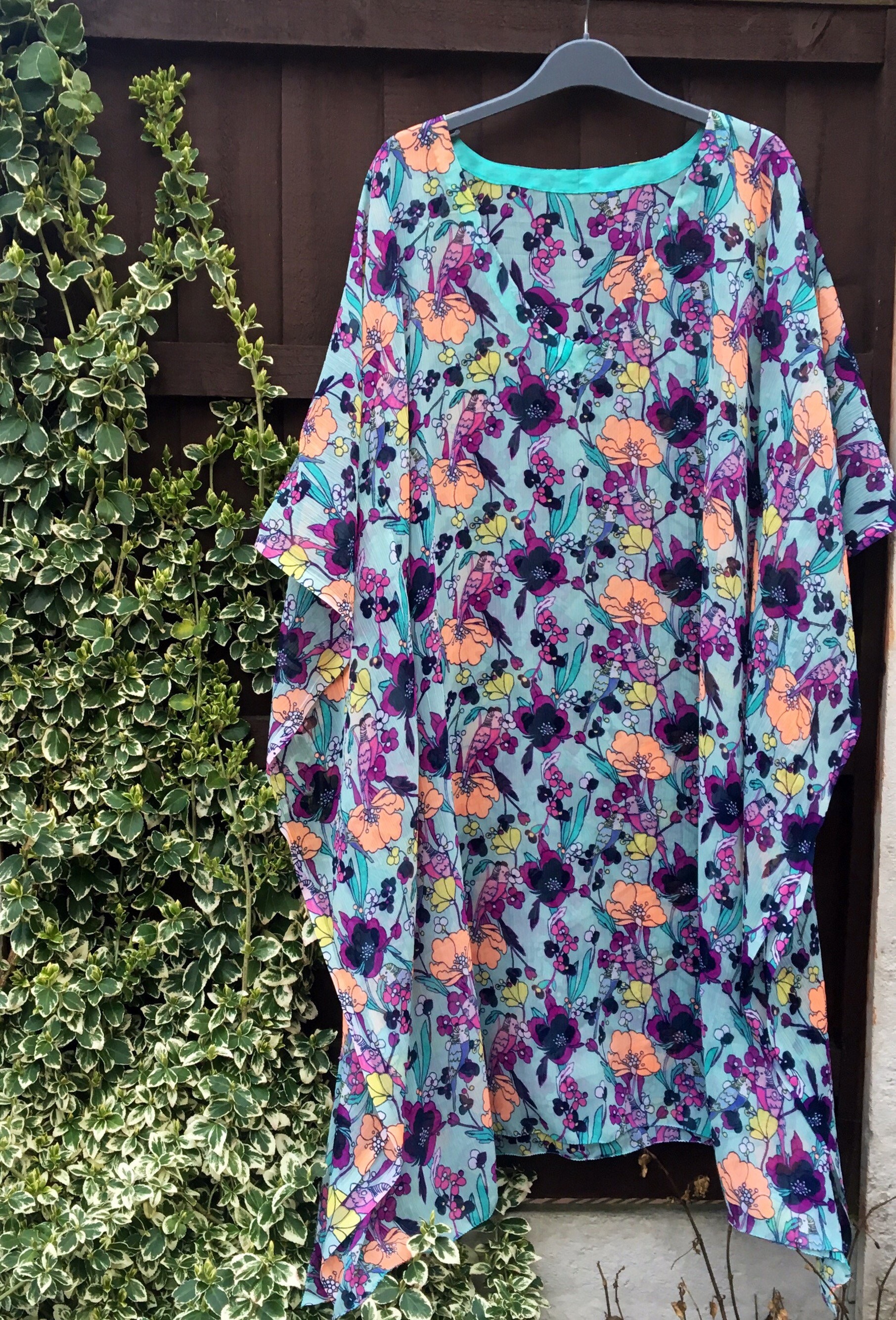 Kaftan Lange Floral Resortwear Strand Tragen Vertuschung Urlaub von Kasumbal