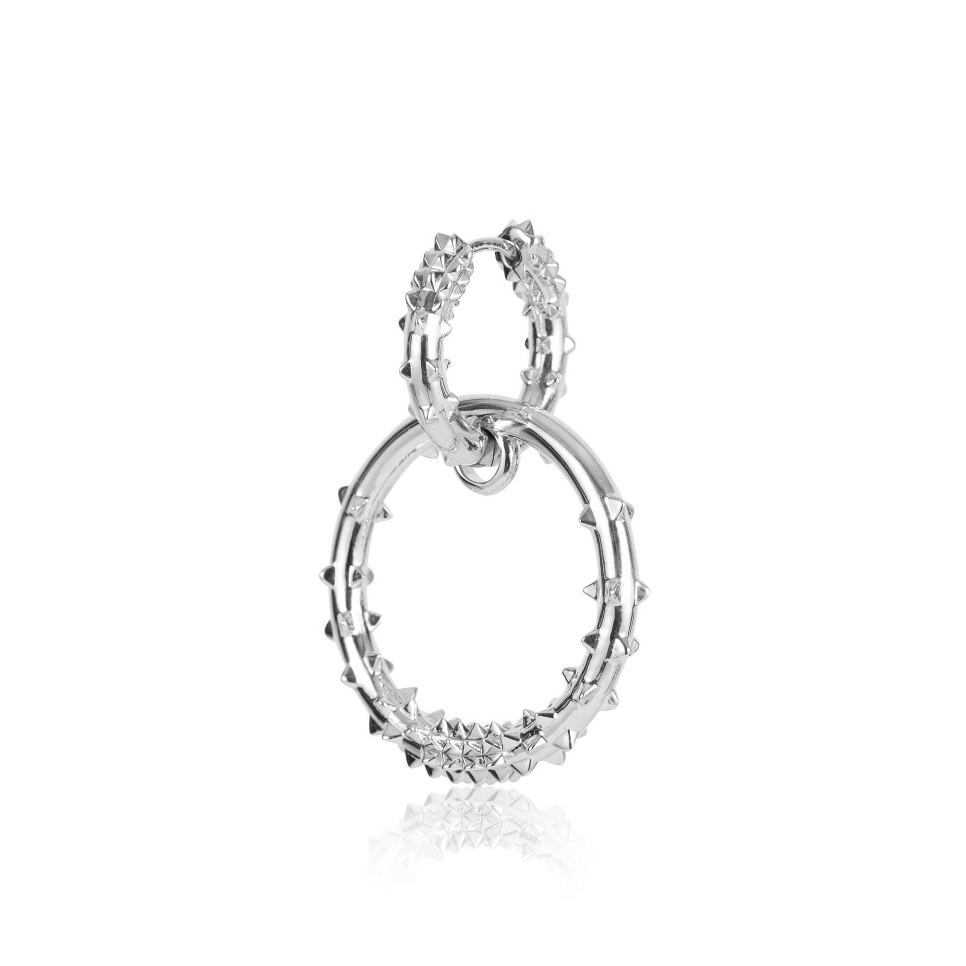 Double Hoop Ohrringe - Silber von KasunLondon