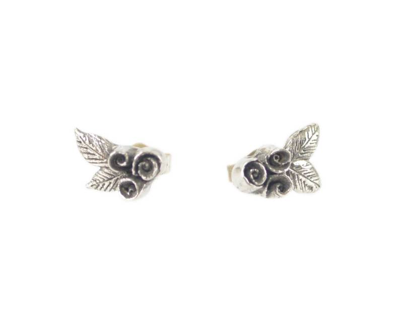 sterling Silber Rose Ohrringe - Ohrstecker Niedliche sterling Silber Rose Ohrringe - Ohrstecker Niedliche von KatJewelryShop