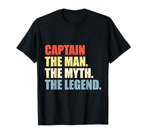 Herren Captain - The Man - The Myth - The Legend T-Shirt Herren Captain - The Man - The Myth - The Legend T-Shirt von Katamaran Segeln Geschenke