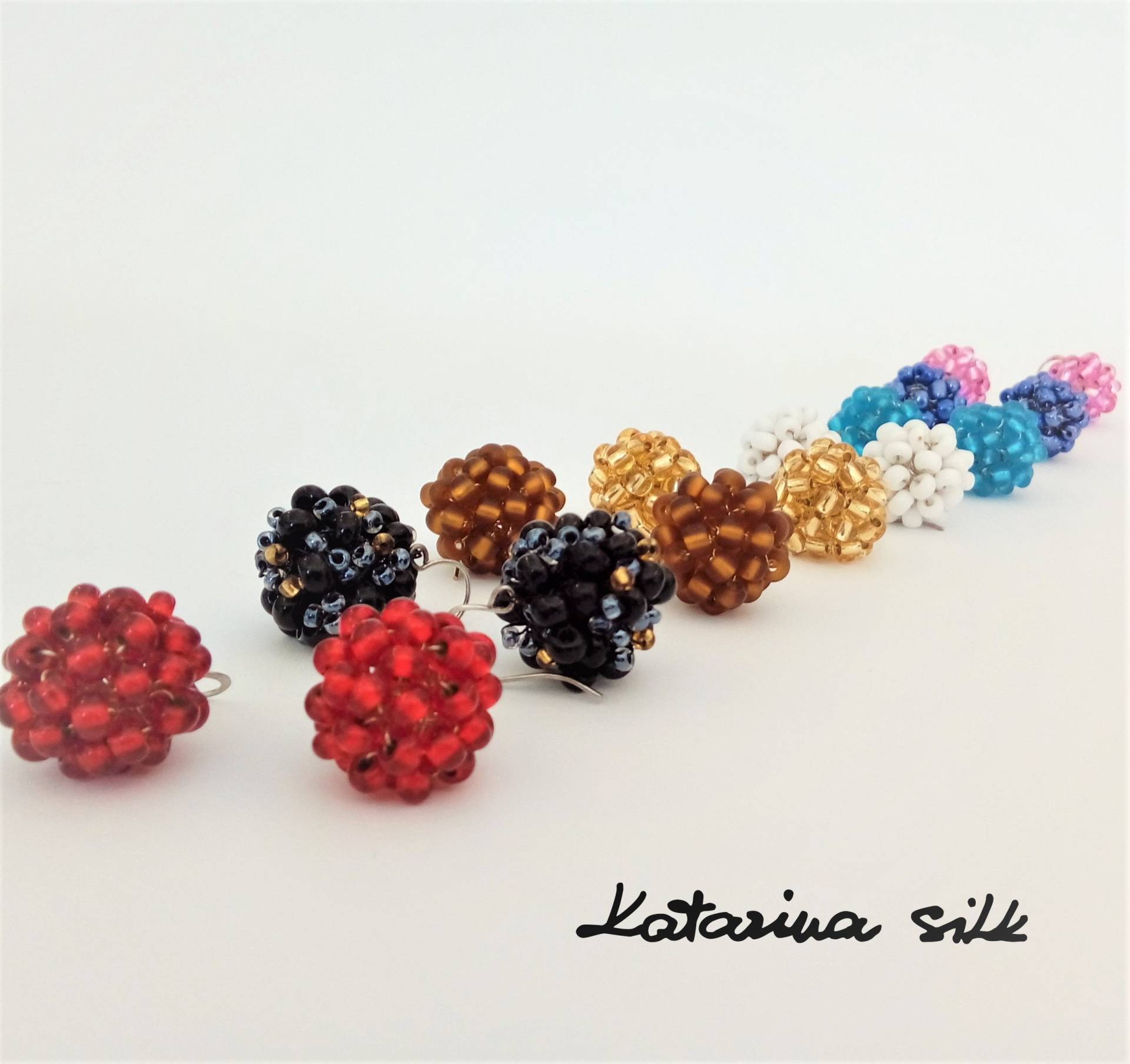 Geschenk Für Frau, Handgemachte Kreis Ohrringe Frauen von KatarinaSilkJewelry