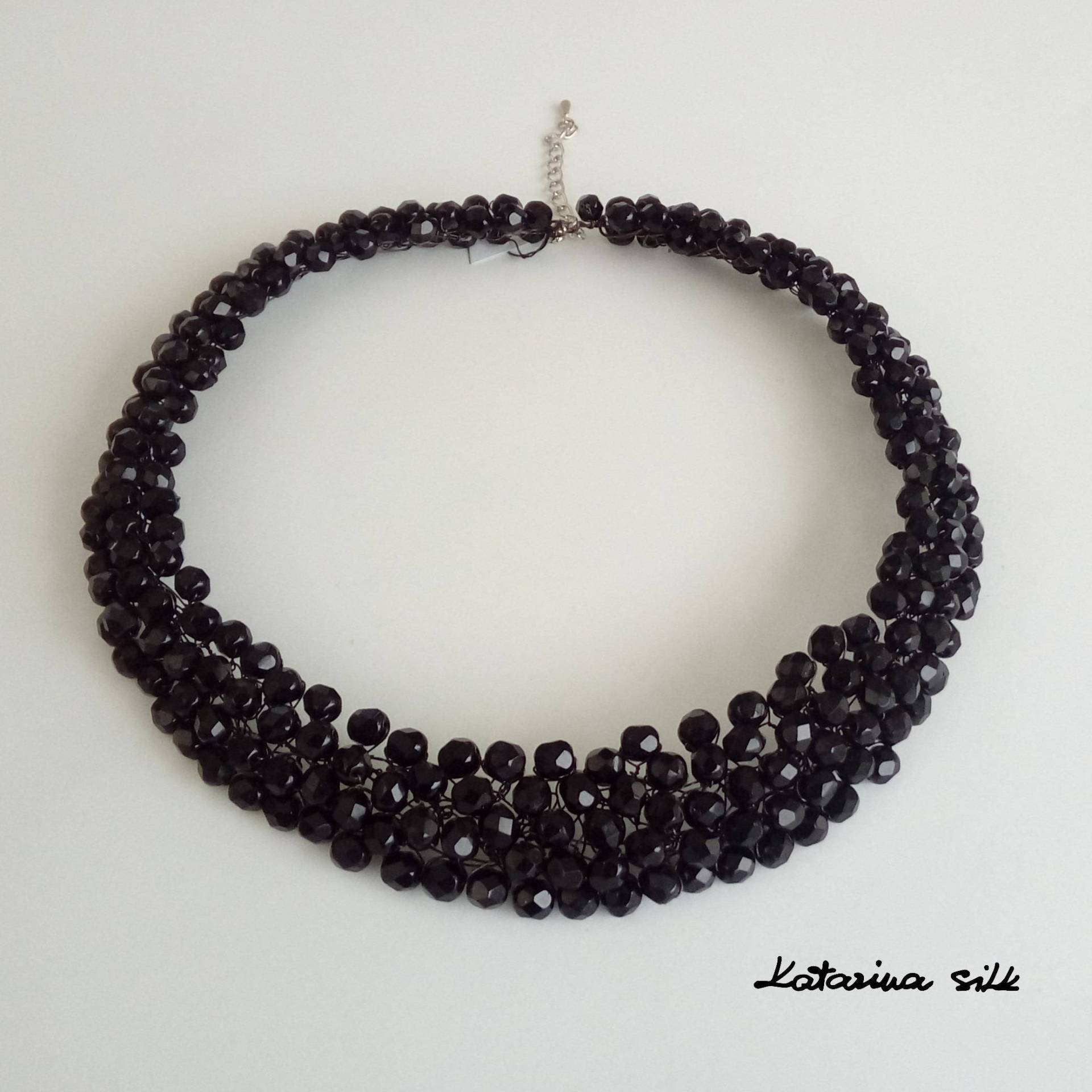 Halskette Mit Kristall, Geschenk Für Frau von KatarinaSilkJewelry