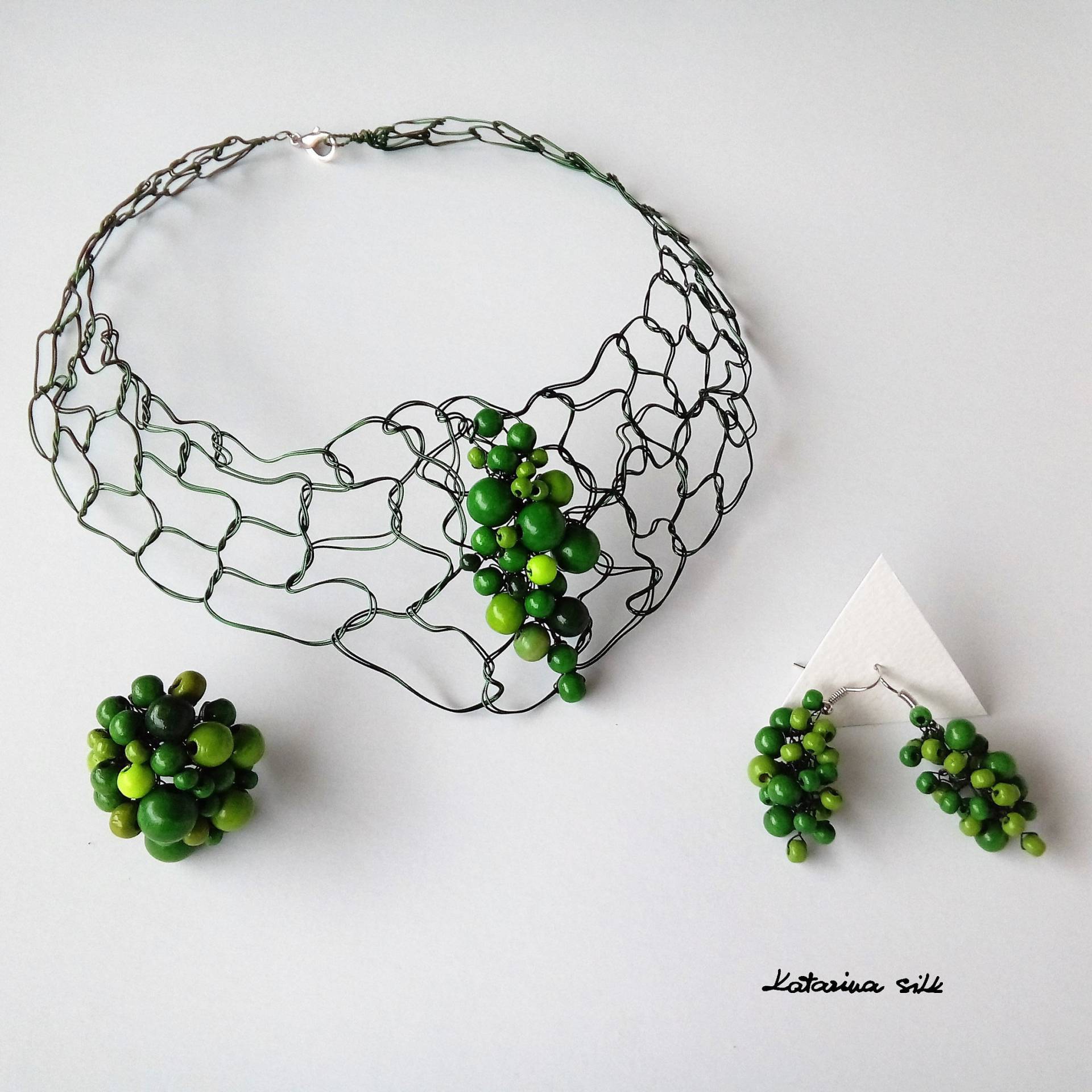 Schmuck Set Für Frau, Einzigartiges Geschenk Sie von KatarinaSilkJewelry