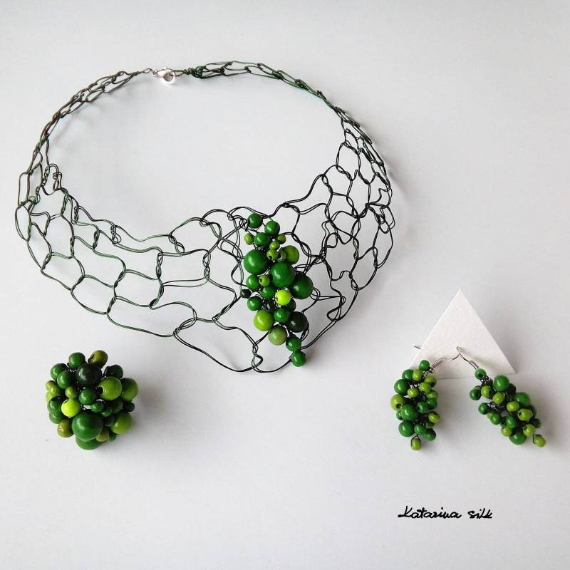 Schmuck Set Für Frau, Einzigartiges Geschenk Sie von KatarinaSilkJewelry