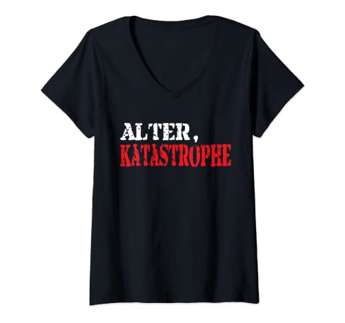 Damen Katastrophe | T-Shirt mit V-Ausschnitt Damen Katastrophe | T-Shirt mit V-Ausschnitt von # Katastrophe - weitere Shirts # HIER
