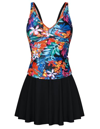 Kate Kasin Damen Crossover Tankini Sets Bauchkontrolle Zweiteiliges Badeanzug S von Kate Kasin