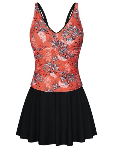 Kate Kasin Damen Crossover Tankini Sets Bauchkontrolle Zweiteiliges Badeanzug S von Kate Kasin