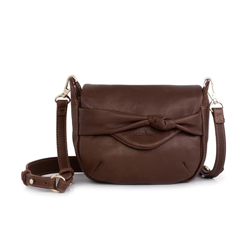 Kate Lee Damen, Braun Leani Schultertasche aus Leder von Kate Lee