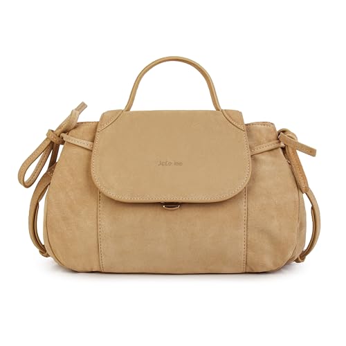 Kate Lee Damen Einkaufstasche Schulterriemen Beige V M India Schultertasche aus Leder, V von Kate Lee