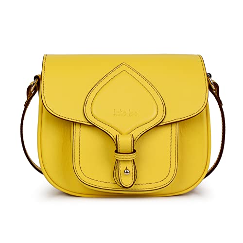 Kate Lee Damen Gelb Umhängetasche klein Gibeciere Emelyne von Kate Lee