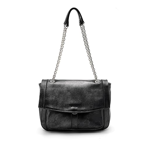 Kate Lee Damen Handtasche Thea Schwarz Silber Schultertasche von Kate Lee