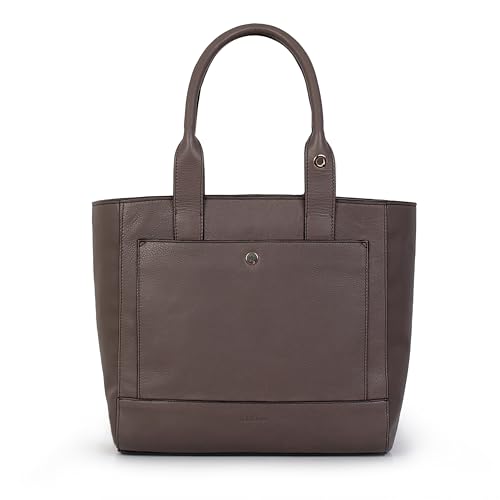 Kate Lee Damen Handtasche aus Leder Marjane Dunkelgrau Umhängetasche, grau von Kate Lee