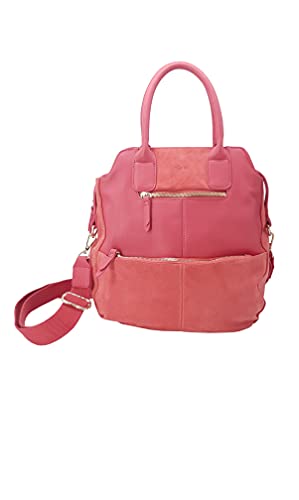 Kate Lee Damen Sac À en Cuir Porté Main Ou Bandoulière Velya Rose Handtasche, Rosa von Kate Lee