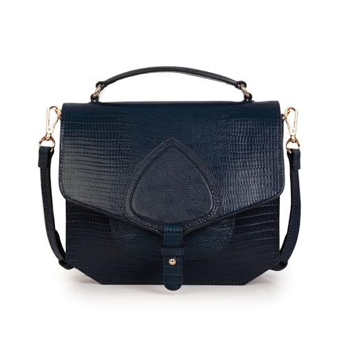 Kate Lee Damen Sac en Cuir Emelyne Bleu Tasche, blau von Kate Lee