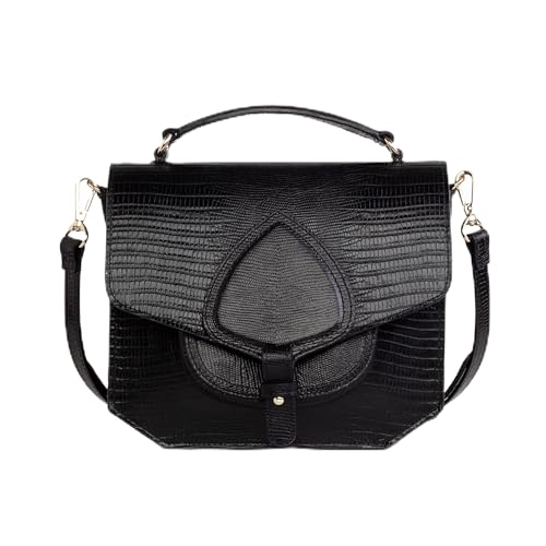 Kate Lee Damen Sac en Cuir Emelyne Noir Tasche, Schwarz von Kate Lee