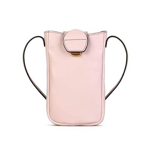 Kate Lee Damen Sac en Cuir Pochette Téléphone Fiolaine Rose Pale Ledertasche, Hellrosa von Kate Lee