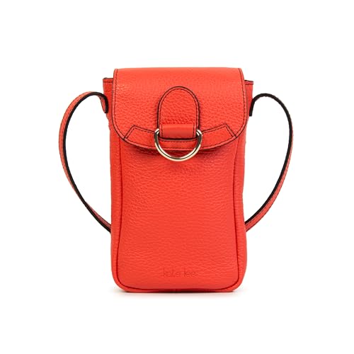Kate Lee Damen Sac en Cuir Pochette Téléphone Zelie Corail Tasche, Korallenrot von Kate Lee