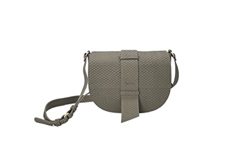 Kate Lee Damen Sac en Cuir Porté Bandoulière Jany Umhängetasche aus Leder, grau von Kate Lee