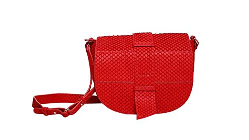 Kate Lee Damen Sac en Cuir Porté Bandoulière Jany Umhängetasche aus Leder, rot von Kate Lee