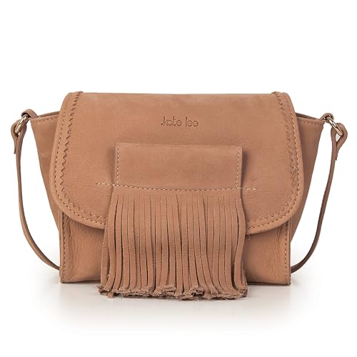 Kate Lee Damen Sac en Cuir Porté Bandoulière M Fleya Grege Tasche, Greige von Kate Lee