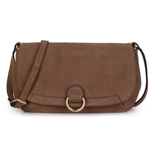 Kate Lee Damen Sac en Cuir Porté Bandoulière Zelie Tabac Tasche, Tabakfarben von Kate Lee