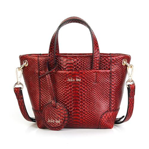 Kate Lee Damen Schulterriemen, Rot Cro Schultertasche aus Leder von Kate Lee