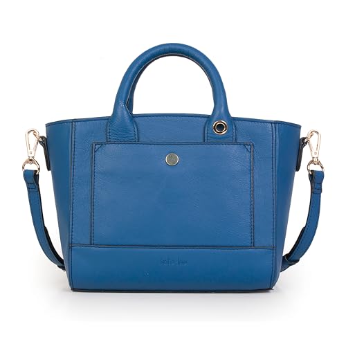 Kate Lee Damen Schultertasche, Blau Bysa Umhängetasche aus Leder von Kate Lee