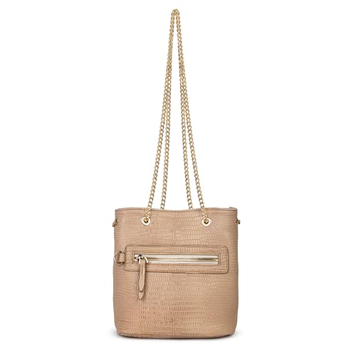 Kate Lee Damen Tasche aus Leder Ledertasche M Kacy Ecru se, Elfenbein von Kate Lee