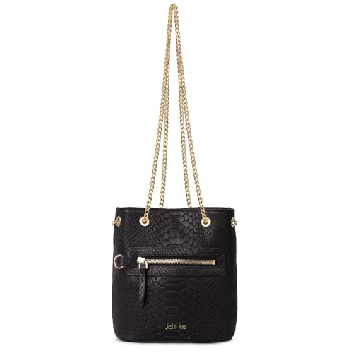 Kate Lee Damen Tasche aus Leder Schwarz M Kacy Ledertasche se von Kate Lee