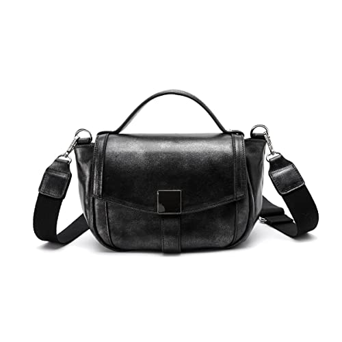 Kate Lee Damen Trine Silber Tasche, schwarz/silberfarben von Kate Lee