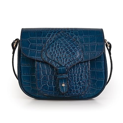 Kate Lee Damen Umhängetasche Gibecière Emelyne Cro Blau Tasche von Kate Lee