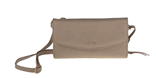 Kate Lee Damen NLIYANE Weiß Perle mit Innen Geldbörse Umhängetasche Kartenhalter Schulter Tragegurt Zwei Schulterriemen Leder und Kette, Perlweiß von Kate Lee