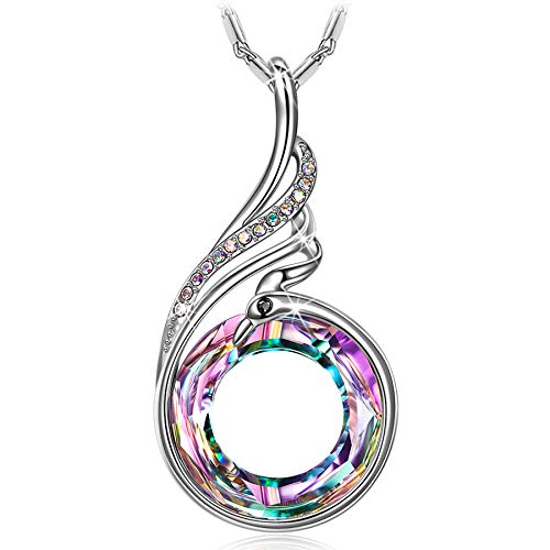 Kate Lynn Halskette Geschenke für Damen, Muttertagsgeschenk für Frauen, Phoenix Serie Ketten Damen Symbolisiert Glück & Ewigkeit, Kristall aus Österreich, Schmuck Geburtstagsgeschenke für Mama von Kate Lynn