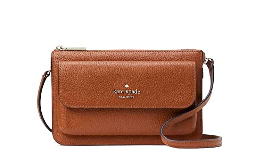 Kate Spade Handtasche für Damen Leila kleine Klappe Crossbody Tasche, Warmes Lebkuchen von Kate Spade New York