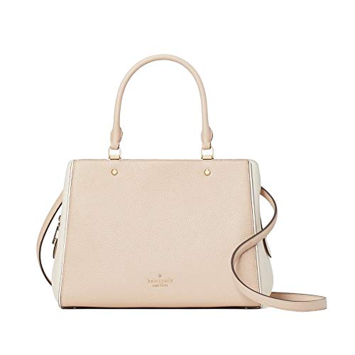 Kate Spade Leila Umhängetasche mit 3 Fächern, Größe M, Handtasche, Hell, sandfarben von kate spade new york