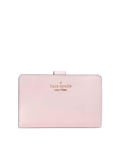 Kate Spade Madison Saffiano-Leder, mittelgroß, kompakt, doppelt gefaltet, Conch Pink, Conch Pink, Medium, Fach Bifold Wallet von Kate Spade New York