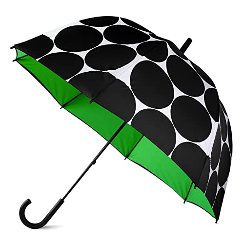 Kate Spade New York Bubble Umbrella, Cute Black Umbrella for Adults, Umbrella for Rain Large Size, Joy Dot von Kate Spade New York