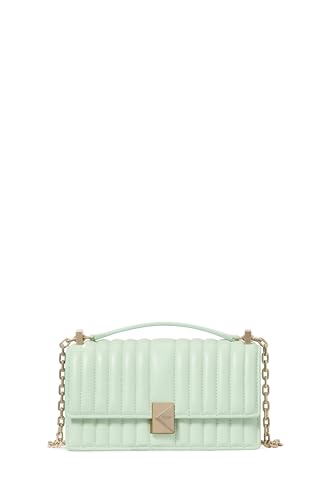 Kate Spade New York Damen Deco Flap Chain Crossbody Schultergurt, Pistazie Ice gesteppt Kate Spade New York Damen Deco Flap Chain Crossbody Schultergurt, Pistazie Ice gesteppt von Kate Spade New York