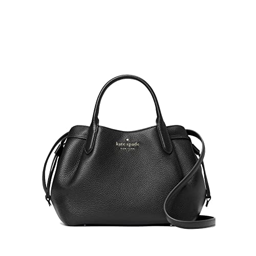 Kate Spade New York Damen Dumpling Pebbeled Leather Small Satchel Bag, Schwarz von Kate Spade New York