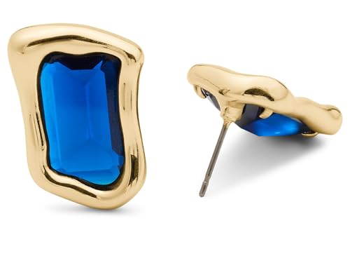 Kate Spade New York Damen-Ohrstecker aus geschmolzenem Glas, Saphir, Einheitsgröße Kate Spade New York Damen-Ohrstecker aus geschmolzenem Glas, Saphir, Einheitsgröße von Kate Spade New York