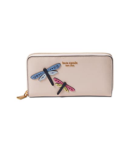 Kate Spade New York Dragonfly Novelty Embellished Saffiano Leather Zip Around Continental Wallet Morning Beach Multi One Size von Kate Spade New York
