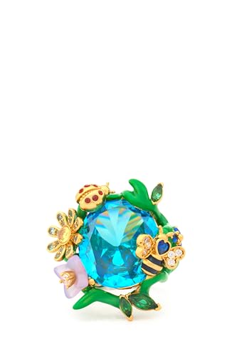 Kate Spade New York Garden Friends Statement-Ring, 5, plattiertes Metall, Zirkonia, Zirkonia von Kate Spade New York