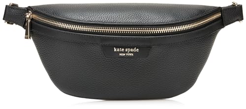 Kate Spade New York Hudson Damen Gürteltasche aus genarbtem Leder, Schwarz, Einheitsgröße von Kate Spade New York