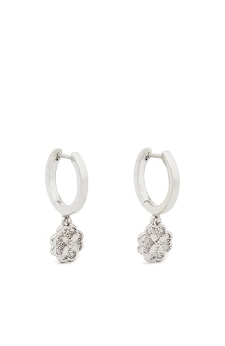 Kate Spade New York Heritage Bloom Huggie Drop Ohrringe, klar/Silber von Kate Spade New York