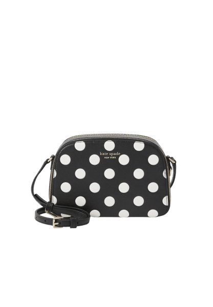 Kate Spade New York - Kate Spade Devin Umhängetasche, Polka Dots, Schwarz-Weiß von Kate Spade New York